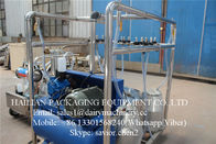 Blue Cow Dairy Mobile Milking Machine Equipment With 4 Buckets