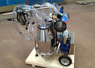 Vakumlu Pompa Tipi Süt Endüstrisi Makineleri İnek ve Keçiler için, iki kova mobil milker